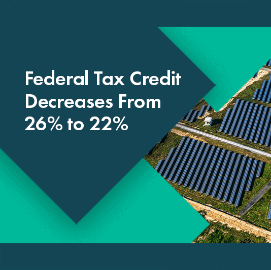 Solar Federal Tax Credit Decrease