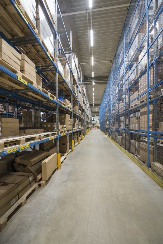High rack warehouse in factory