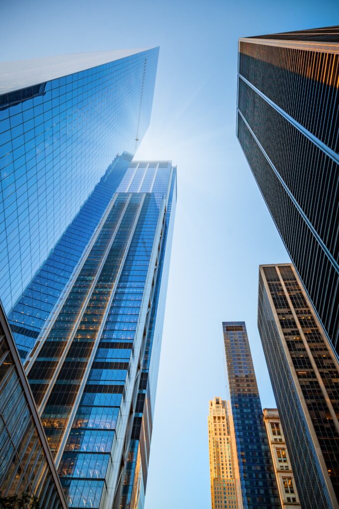 Skyscrapers skyline in New York City, the USA